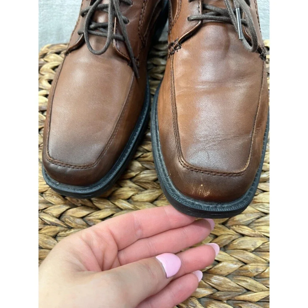 Rockport Dressports Shoes Men 9M Brown Leather Oxford Comfort
